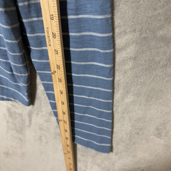 NWT Vince Hooded Shirt Medium Long Sleeve Light Blue Striped Preppy Old Money - Picture 4 of 12